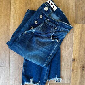 AMO Lover Jean – Size 27 – Knockout Wash – Luxury Denim Staple – Excellent Cond.